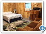 Davy Crockett Campground Duplex Cabin interior