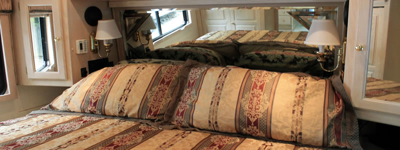 Davy Crockett Campground rental RV bedroom