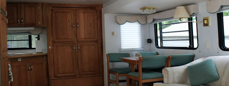 Davy Crockett Campground rental RV 5th wheel