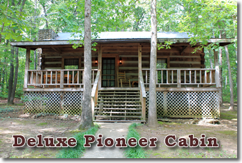 Davy Crockett Campground - Deluxe Pioneer Cabin